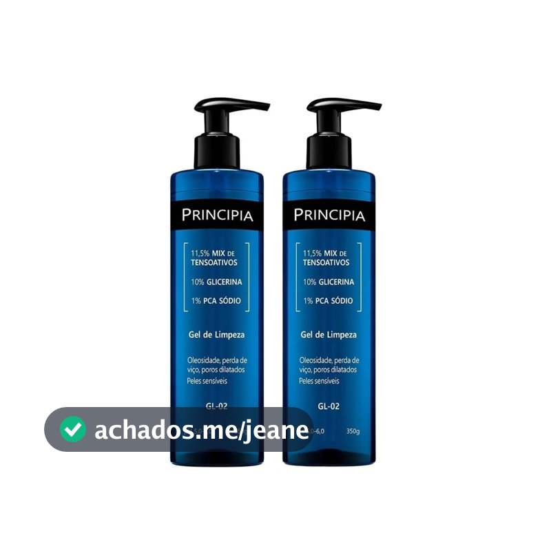 Kit 2 Gel de Limpeza Suave Principia GL-02