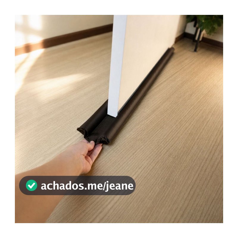 Veda Porta Duplo 80cm Protetor Fresta Anti Poeira Frio