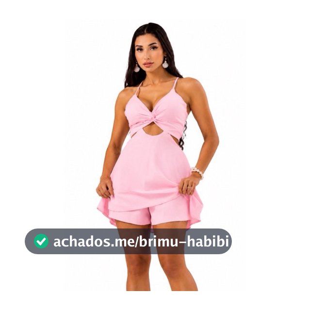Macaquinho Feminino Alfaiataria Premium com Bojo Short Interno Decote Transpassado Verão