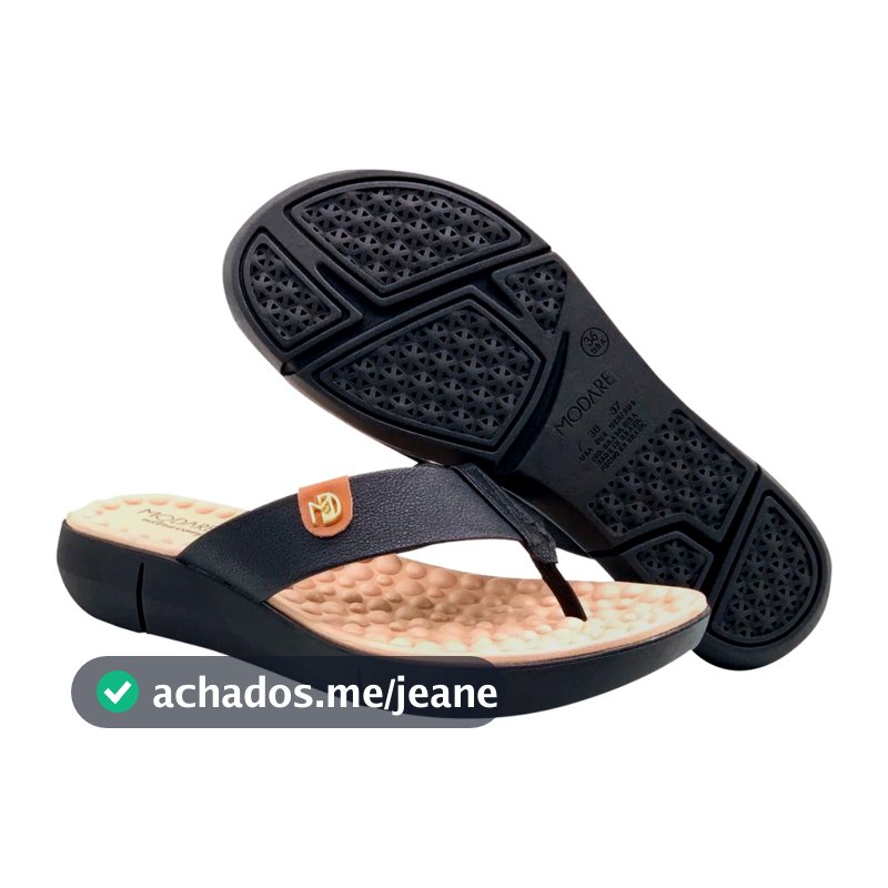 Chinelo Ortopédico Modare Feminino Massageador Macio Amortecedor Esporão Fascite Sandália Casual