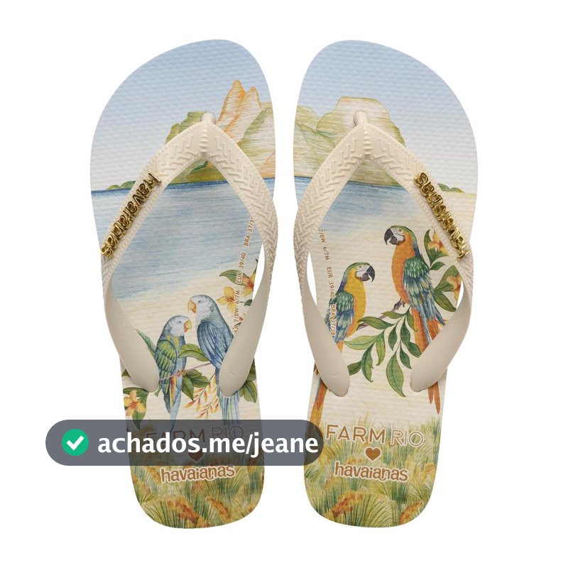 Chinelo Havaianas Farm Rio Antigo