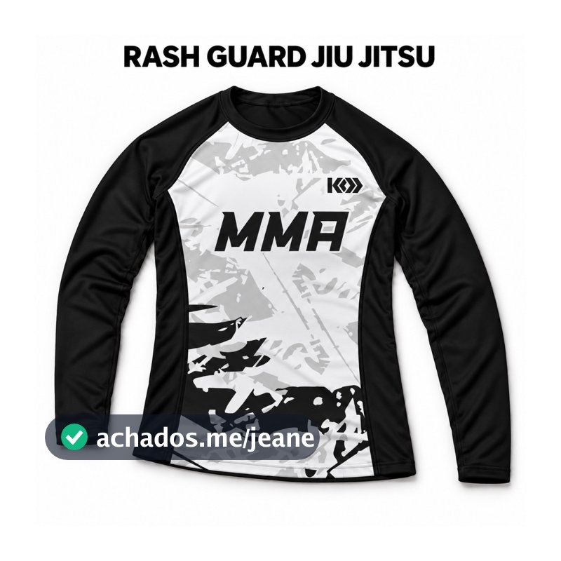 Camiseta Rash Guard Jiu Jitsu Muay thai Manga Longa NoGi MMA Compressão Segunda Pele UV60+ Unissex Grappling KOD Lycra