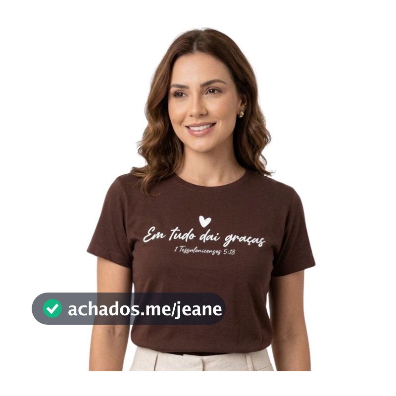 Camiseta T-Shirt Cristã Confortável Algodão Estampada Moda Qualidade Premium Básica
