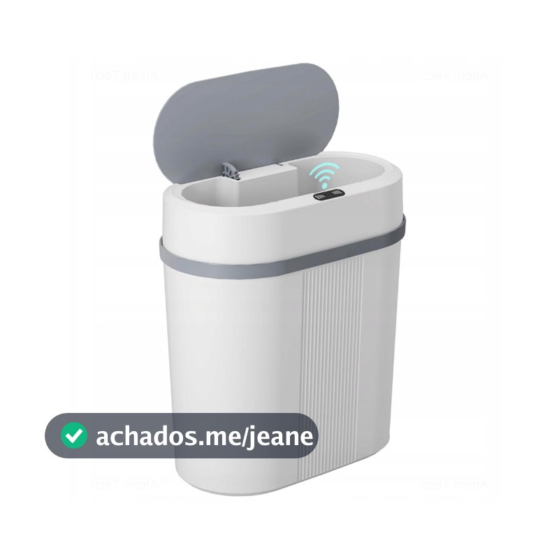 Lixeira Automática 12 Litros Com Sensor Infravermelho Para Cozinha Banheiro Escritório Anti Odor