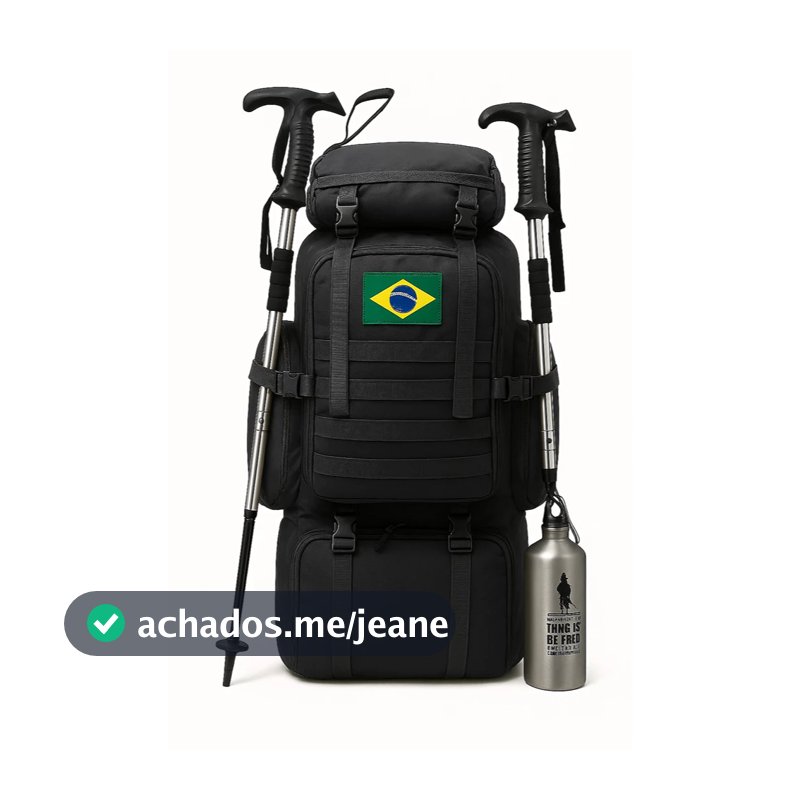 Mochila Tática 70L Grande Capacidade para Camping Caminhada Viagem Impermeável