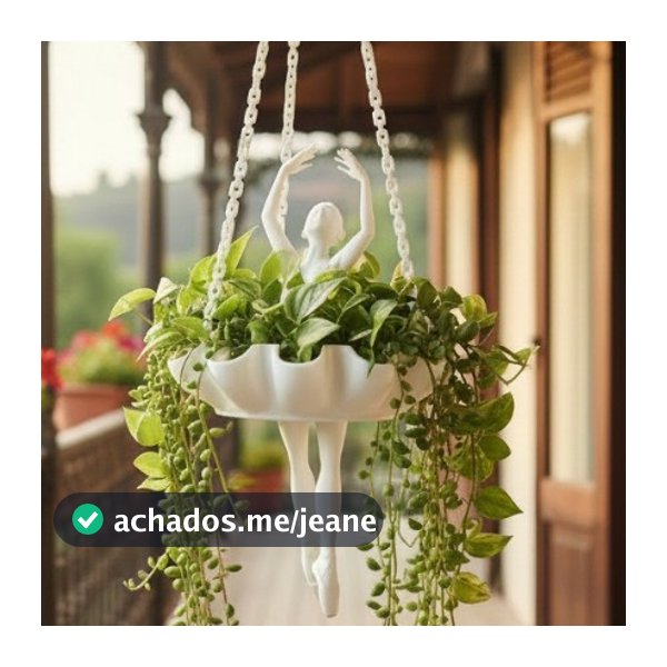 Vaso Bailarina Suspenso Decorativo Plantas Pendentes Suculentas