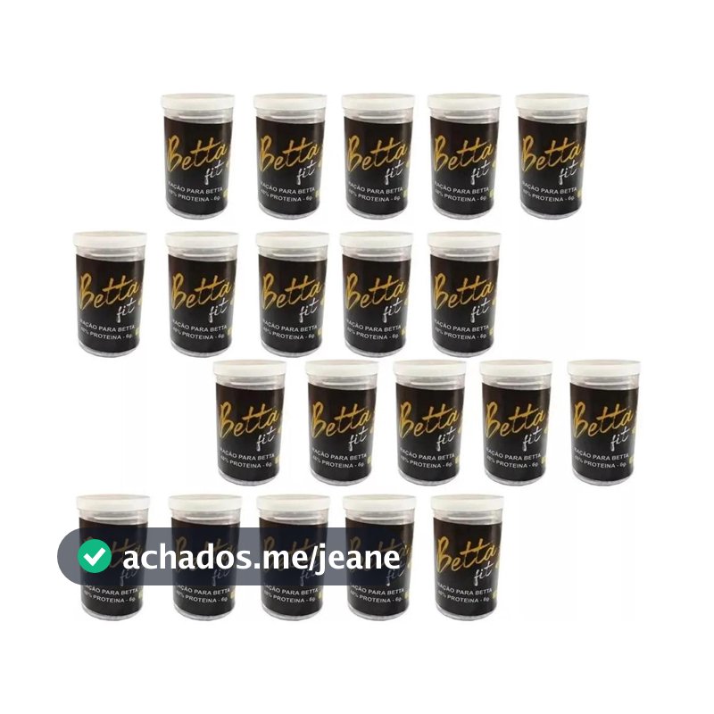 20 Pote De Ração Betta Fit 6gr Cada - Ração Peixe Aquário