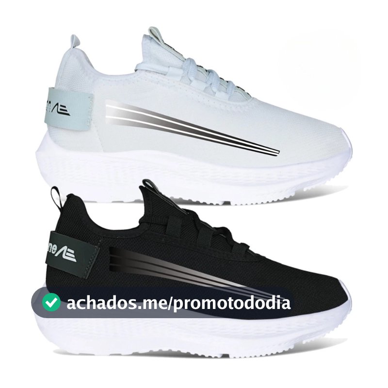 Kit 2 pares Tênis Masculino Leve Confortável Academia