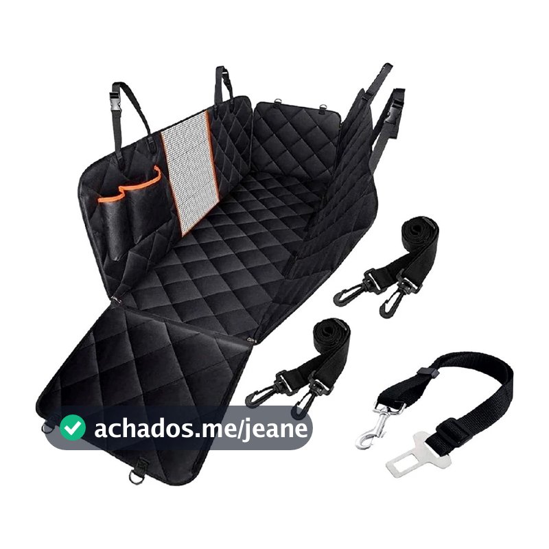 Capa Protetora Pet Impermeável 5 em 1 para Banco de Carro com Cinto de Segurança TECNO SHOP