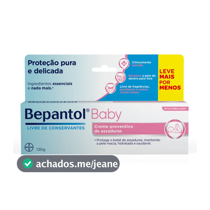 Creme Preventivo De Assaduras Bepantol Baby 120g