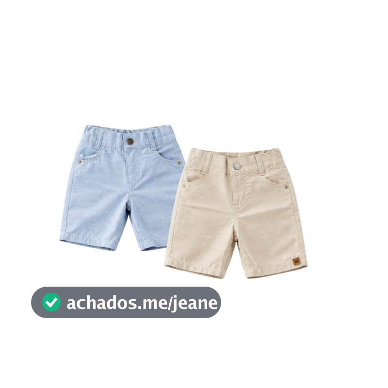 kit 2 Short Masculino Infantil Menino