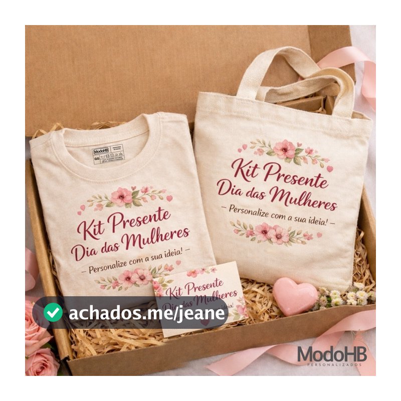 Kit Personalizado Presente Brinde Lembrancinha Camiseta + Ecobag Brinde Criativo