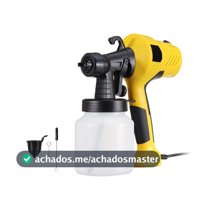 Pistola de Pintura Pulverizador de Tinta Elétrico 110v ou 220v 37000r Compressor 800ml