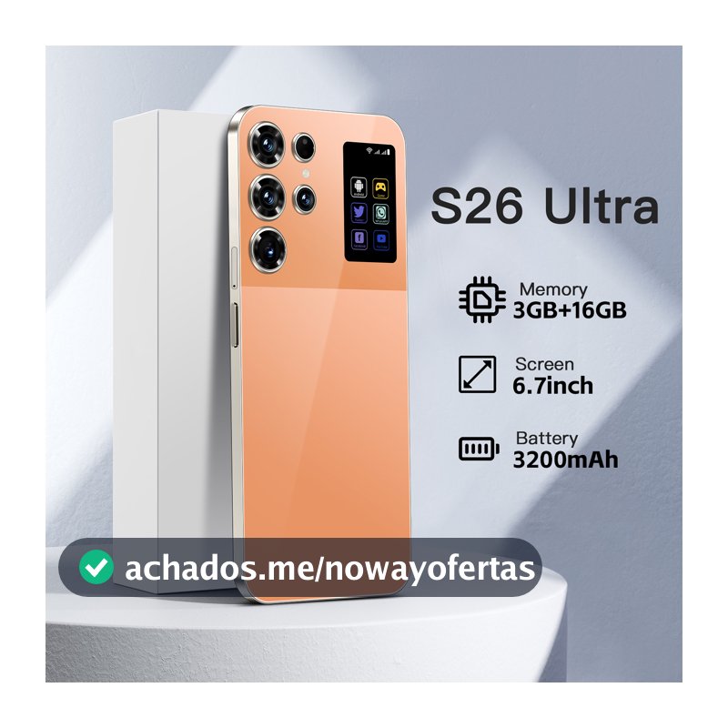 Venda Quente S26 Ultra 5g smartphone 6.7 Polegadas Para Jogos android Telefone dual sim Celular Desbloqueado Original