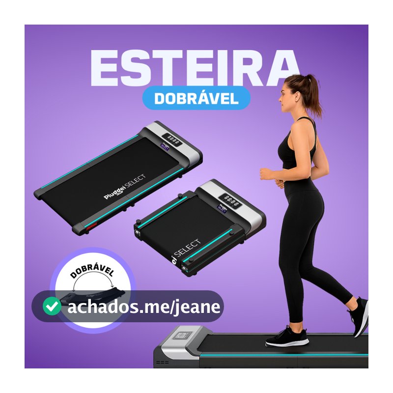 Esteira Elétrica Portátil Dobrável Ergométrica Fitness Corrida Caminhada Home Office