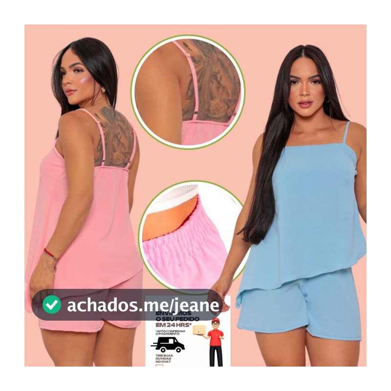 Conjunto assimétrico feminino com regulador na alça tecido duna