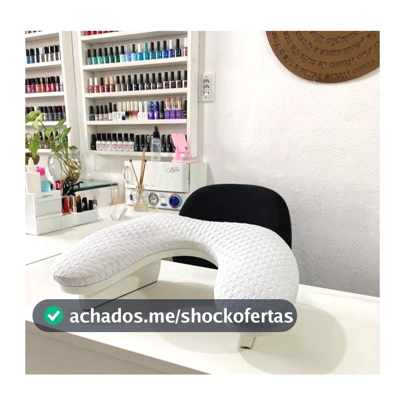 Apoio de Mão - Apoiador de Mão Comfort Branco - Nail designer Manicure -  Unha