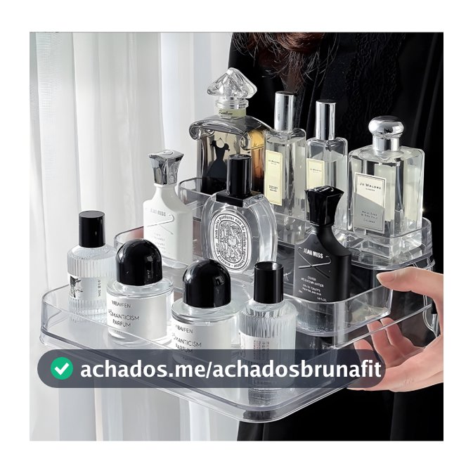 💎Expositor de Perfumes Cosméticos  com 3 Andares Multiuso Organizador Prateleira Acrílico
