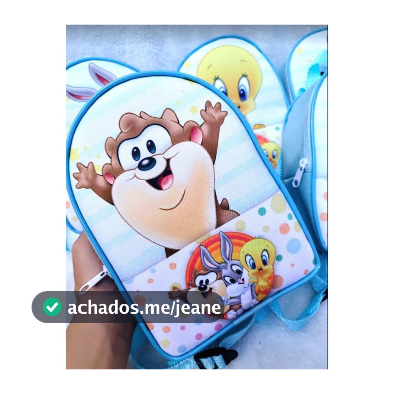 Kit 15 Mochilas Looney Tunes Personalizadas, lembrancinha Festa Infantil, aniversário, mochilinhas