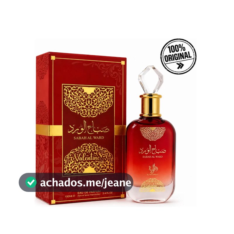 Perfume Arabe Sabah Al Ward Valentine 100ml Original