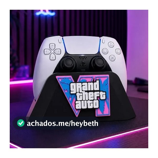 Suporte GTA VI Para Controle PS5 Xbox Series S X Gamer Decorativo