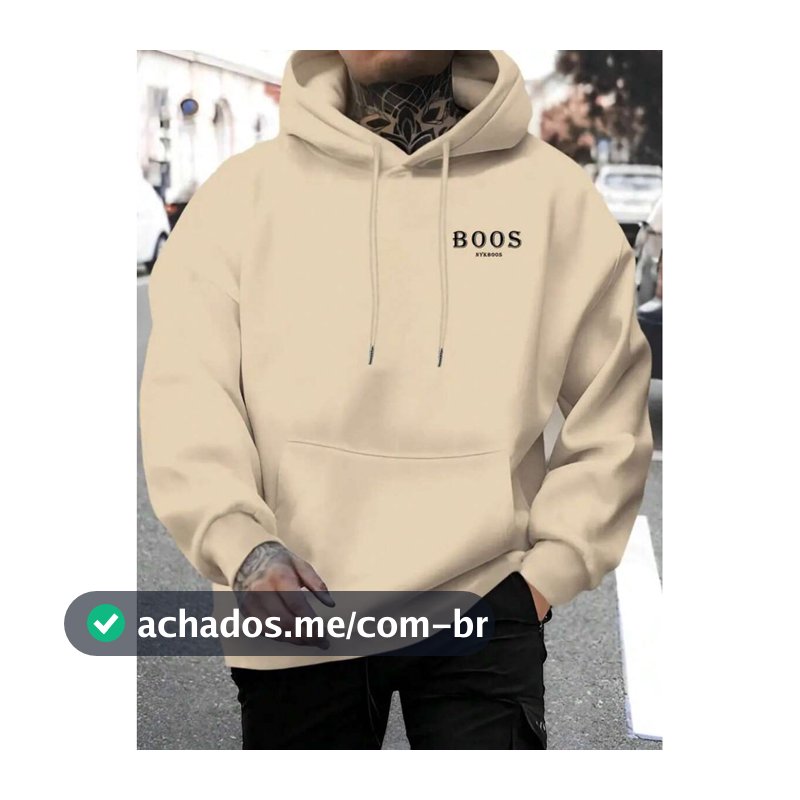 Moletom Canguru Blusa De Frio Personalizado Uniseex Desenho  Boos Streetwear Flanelado Capuz e Bolso
