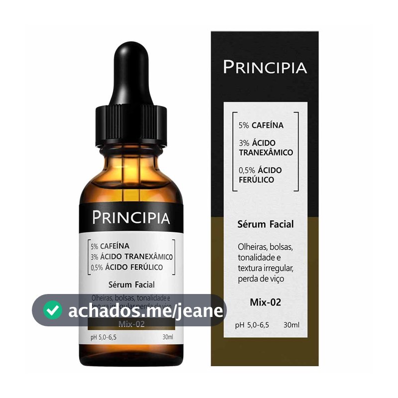 Sérum Mix-02: 5% Cafeína + 3% Tranexâmico + Ferúlico