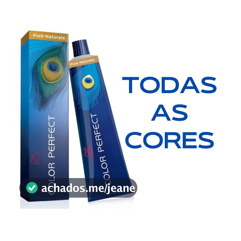 Tinta Coloração Wella Color Perfect 60g Todas As Cores