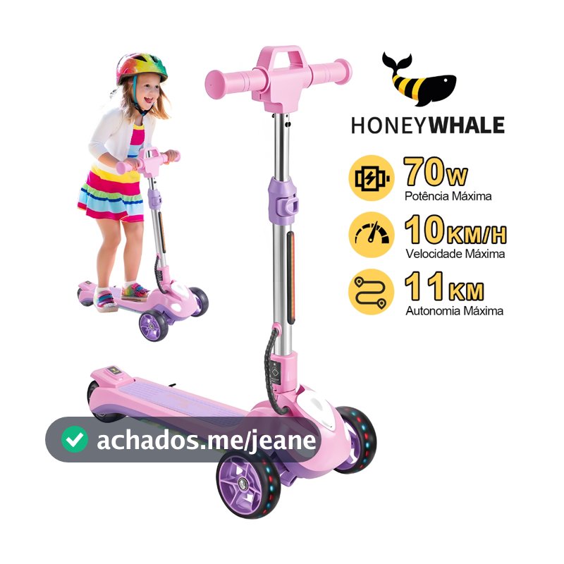 HONEYWHALE RM2 Pro Patinete Elétrico Infantil, 70W-10KM/H-11KM, Motor-Velocidade-Autonomia-MAX