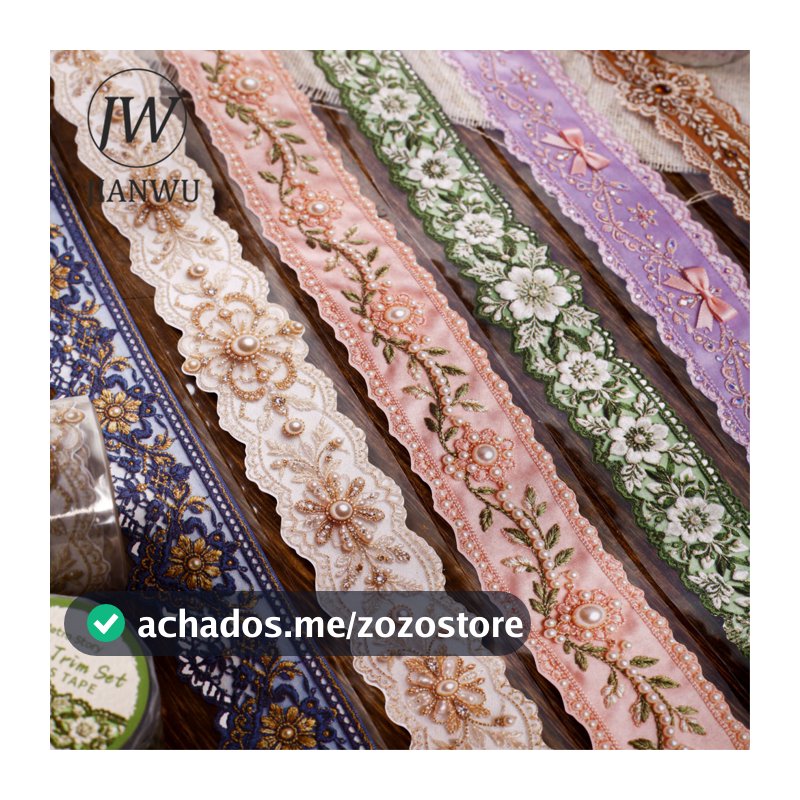 JIANWU 30mm  200cm Vintage Lace Jóias Pérola Flor Paisagem Material Colagem Scrapbooking Fita Criativa DIY Diário Papel
