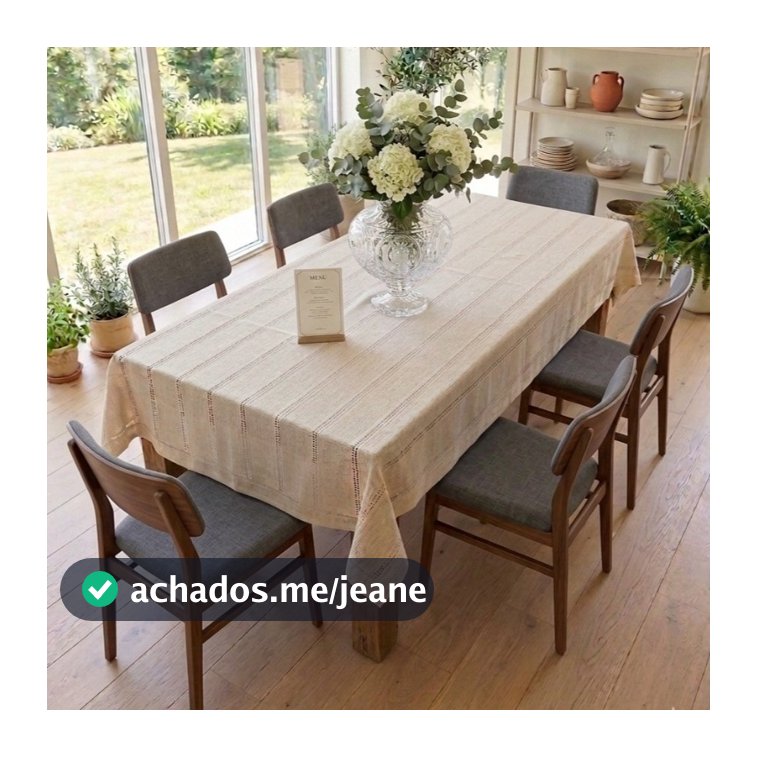Toalha de Mesa Vazada 100% Algodão Mesa Posta 4 6 8 10 12 Lugares Mesa Jantar Elegante