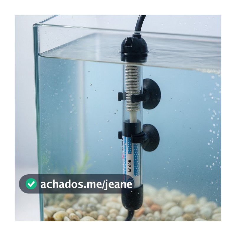 Termostato Aquecedor para Aquário 25W 50W 100W Regulagem Automática Voltagem 110V