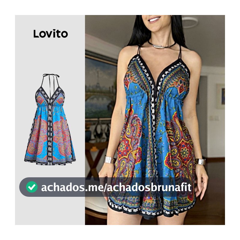 National Lovito Férias Vestido Feminino para Primavera/verão LBL32338