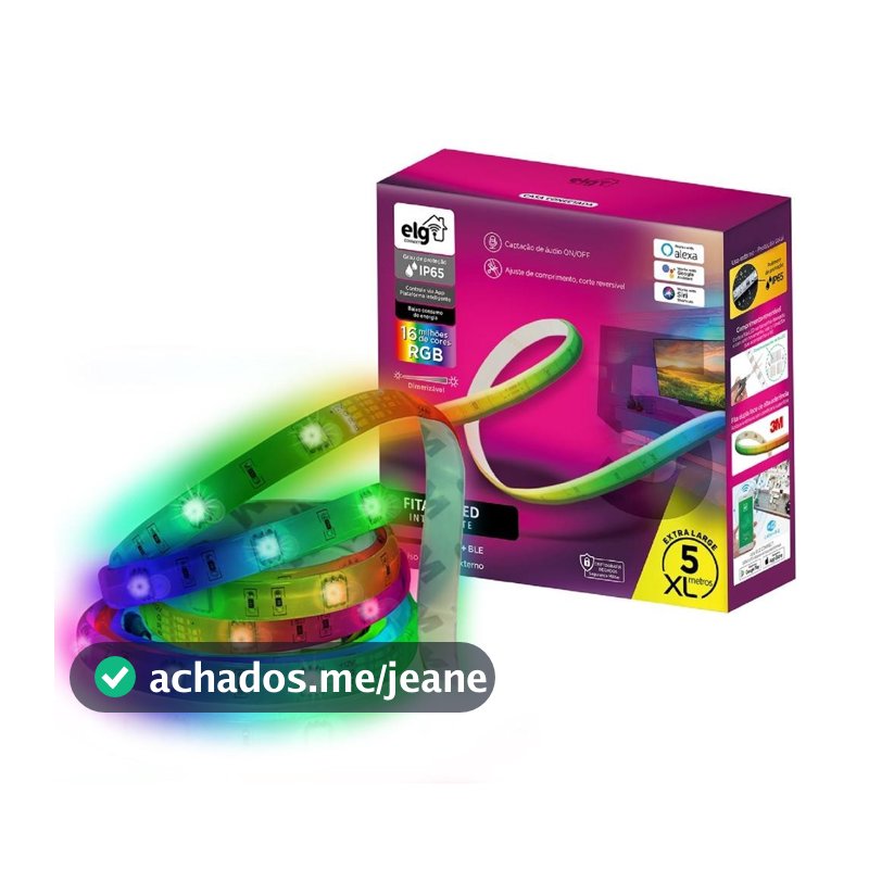 FITA DE LED ELG 5 METROS INTELIGENTE SHFL201 WIFI BLUETOOH