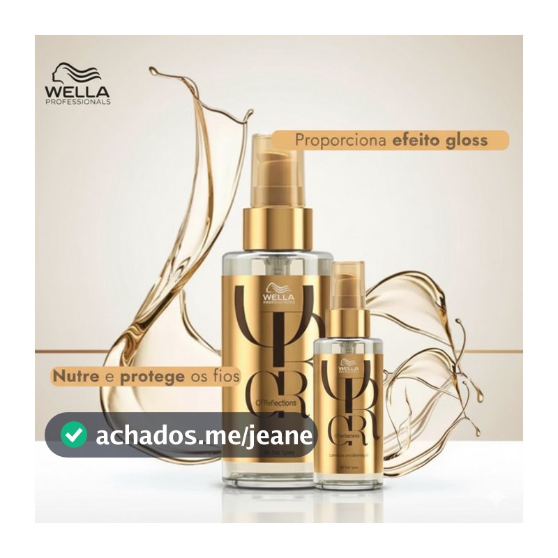 Óleo Capilar Wella Shiny & Smooth | 100ml | Cabelos macios e brilhantes