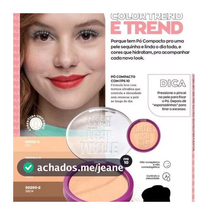 Pó compacto Matte Real Color Trend 7g