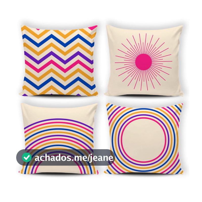 Kit 04 Capas de Almofada Decorativas Modern Pictury - 087