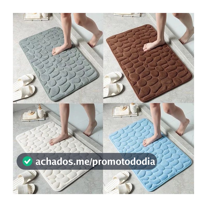 Tapete Soft Para Banheiro, Sala E Quarto Com Diversas Cores Decoração Super Macio