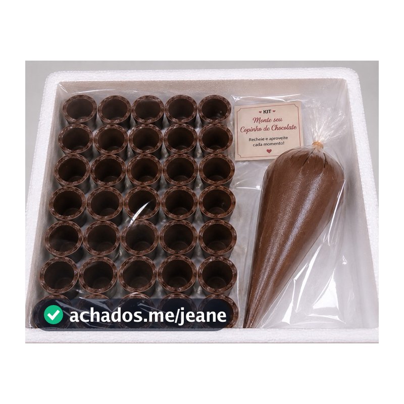 Kit Monte Seu Copinho de Chocolate com Recheio | Faça Você Mesmo