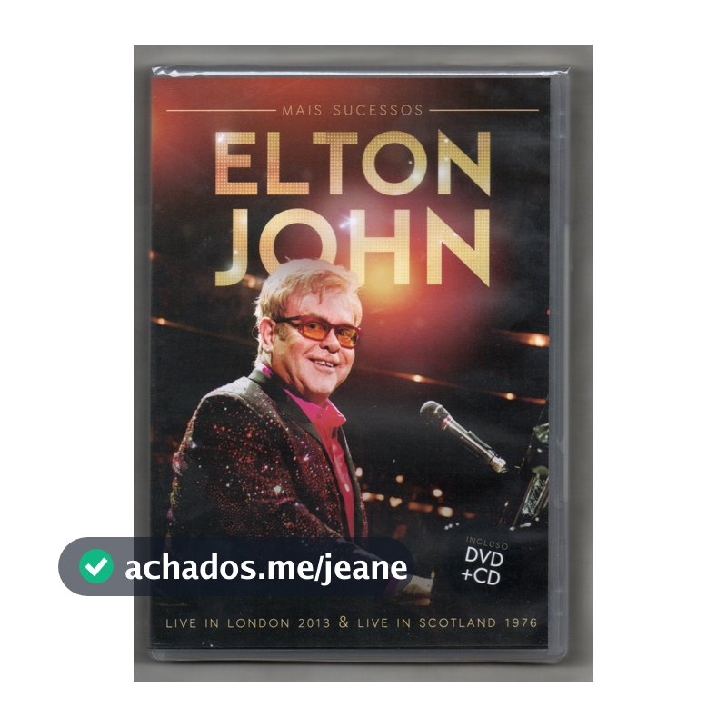Elton John Dvd + Cd Mais Sucessos