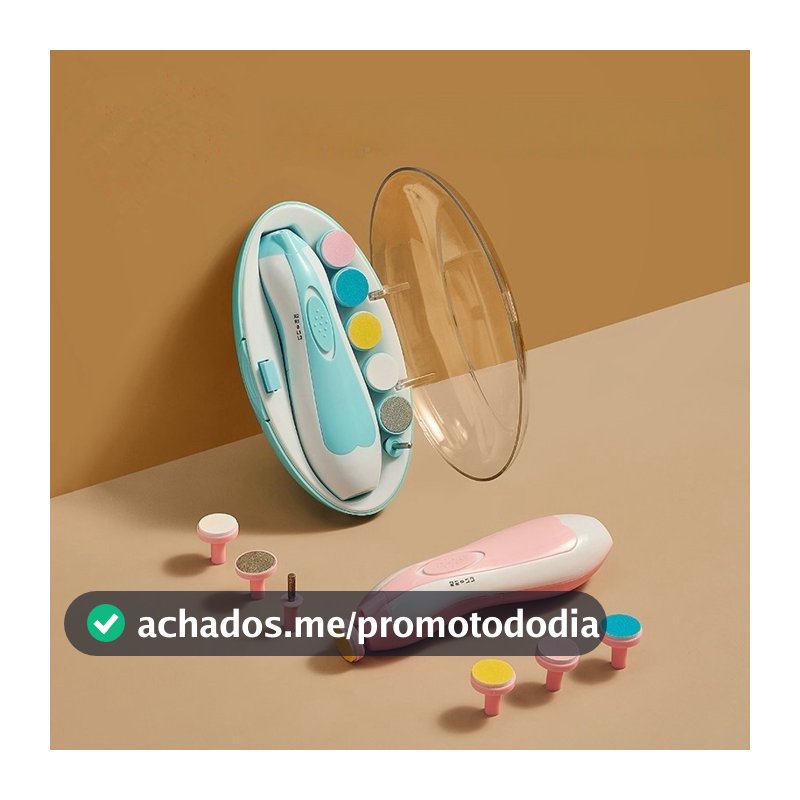 Lixa de Unha Elétrico Aparador Cortador Para Bebê Infantil Com Estojo ES