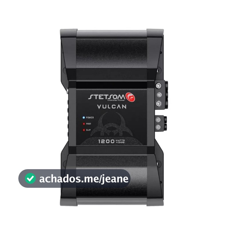 Módulo Amplificador Stetsom Vulcan 1200 1 Canal 1200W RMS 4 Ohms