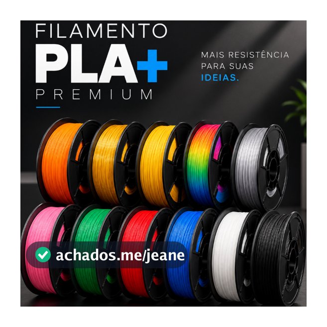 Filamento Premium 3d Pla+ Plus Mais 1.75mm 1kg