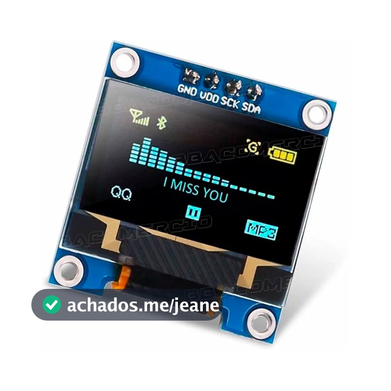 Modulo Display Oled Tela 0.96 I2c Ssd1306 Lcd p/Arduino Pic