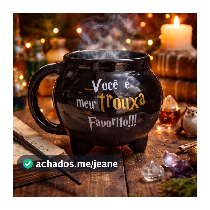 Caneca Caldeirão 3d Harry Potter Trouxa Favorito Geek Nerd 500ml