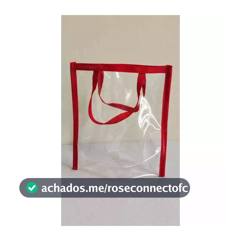 Sacolinha PVC Transparente 20x20cm Artesanal – Para Lembrancinhas, Presentes e Festas com Acabamento Especial