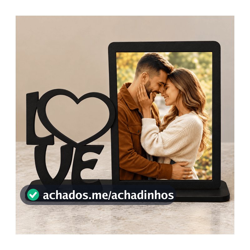 Porta Retrato LOve Casal Namorado Enfeite Decorativo Sala Mesa Quarto