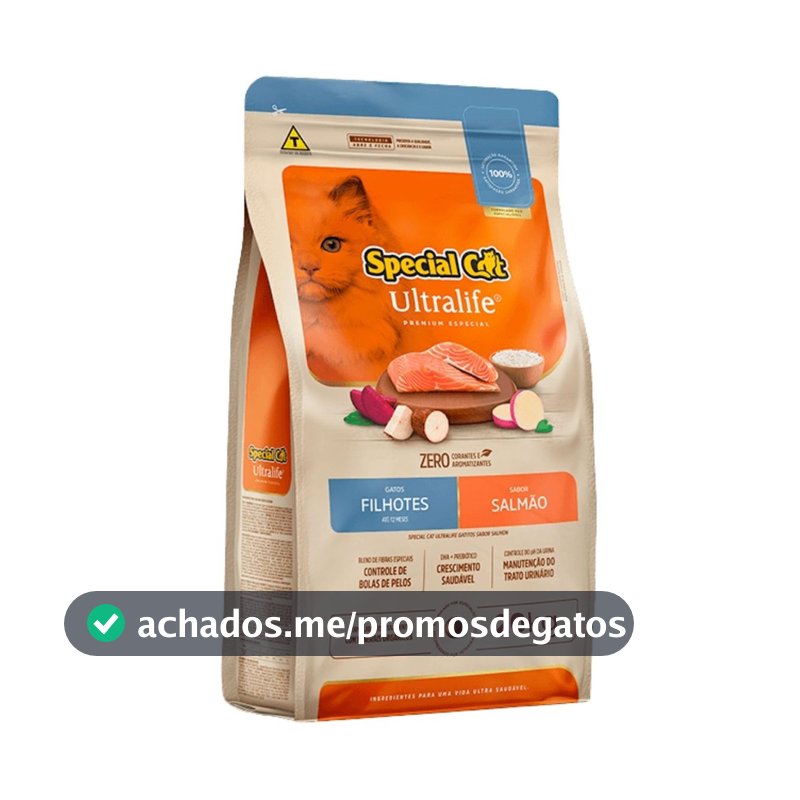 Ração Special Cat Ultralife Filhotes Salmão - 20Kg