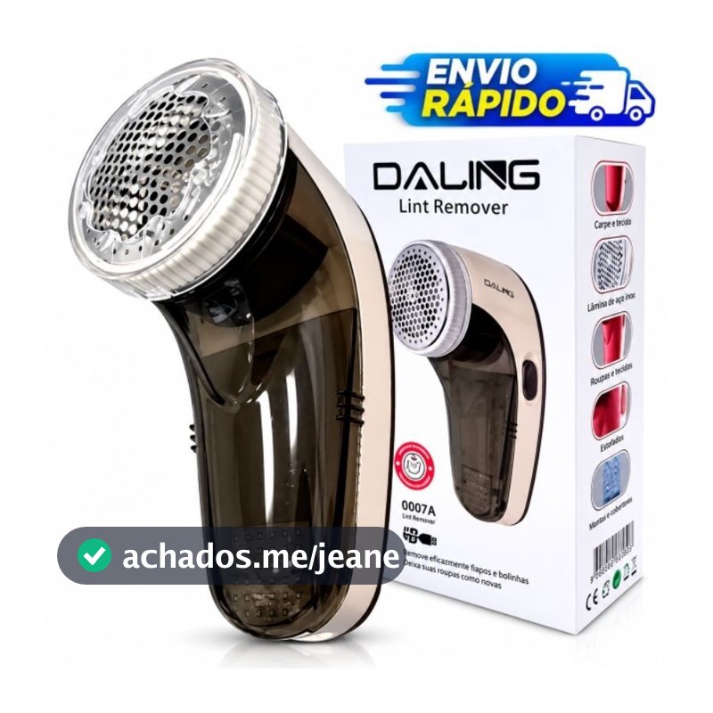 Papa Bolinhas Removedor Pelos e Fiapos Elétrico Recarregável Bivolt