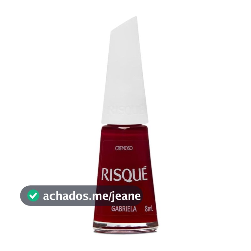 Esmalte Risqué Vermelho Cremoso Gabriela 8ml